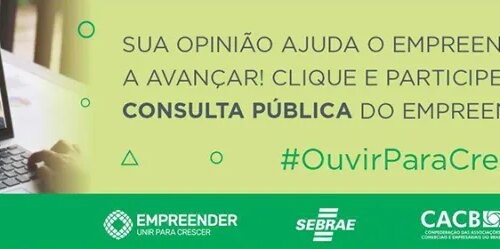 Consulta pública avalia o Programa Empreender