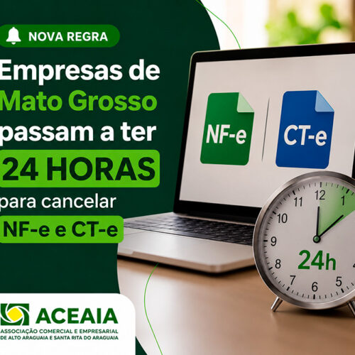 Empresas de Mato Grosso passam a ter 24 horas para cancelar NF-e e CT-e